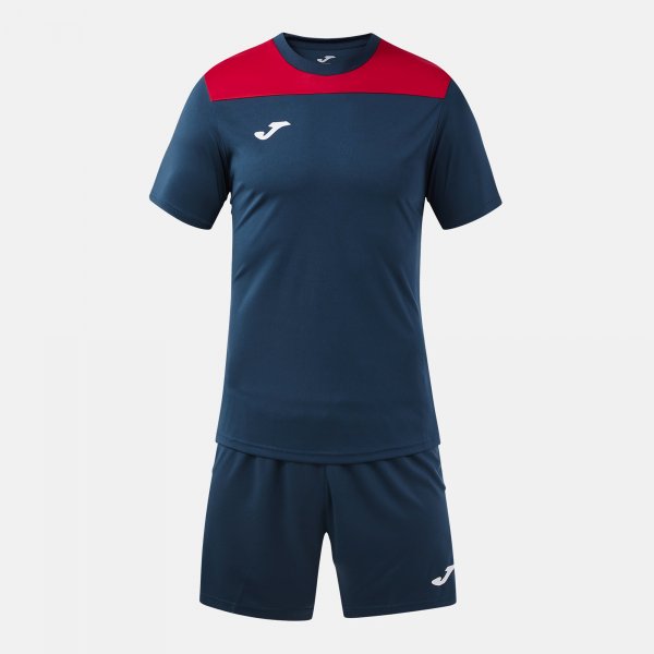 Joma Set Phoenix III Football Kit - Dark Navy Red