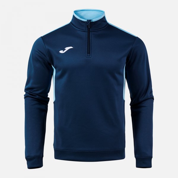 Joma Winner IV Half-Zip Sweatshirt - Dark Navy Light Blue