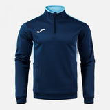 Joma Winner IV Half-Zip Sweatshirt - Dark Navy Light Blue
