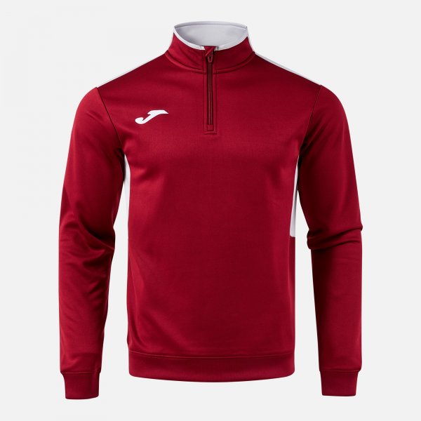 Joma Winner IV Half-Zip Sweatshirt - Burgundy Grey