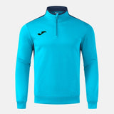 Joma Winner IV Half-Zip Sweatshirt - Fluorescent Turquoise Dark Navy