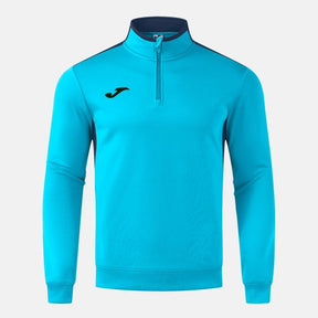 Joma Winner IV Half-Zip Sweatshirt - Fluorescent Turquoise Dark Navy