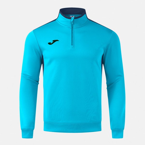 Joma Winner IV Half-Zip Sweatshirt - Fluorescent Turquoise Dark Navy