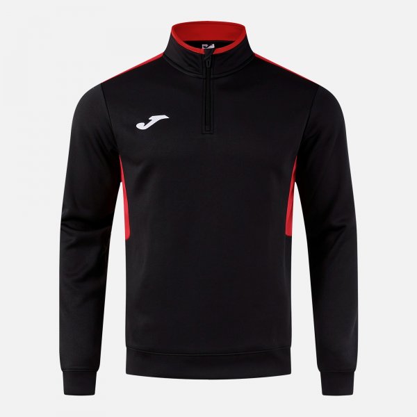 Joma Winner IV Half-Zip Sweatshirt - Black Red