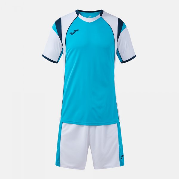 Joma Set Liga Pro Football Kit - Turquoise Fluorescent White