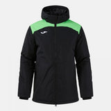 Joma Trivor II Padded Anorak - Black Fluorescent Green