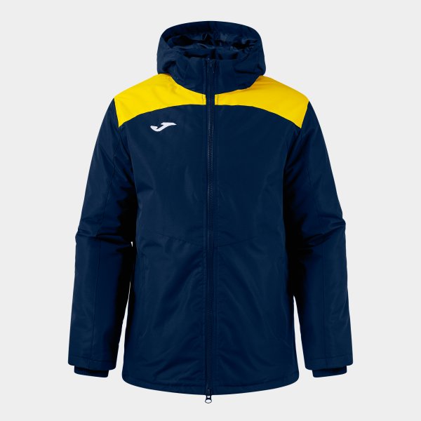 Joma Trivor II Padded Anorak - Dark Navy Yellow