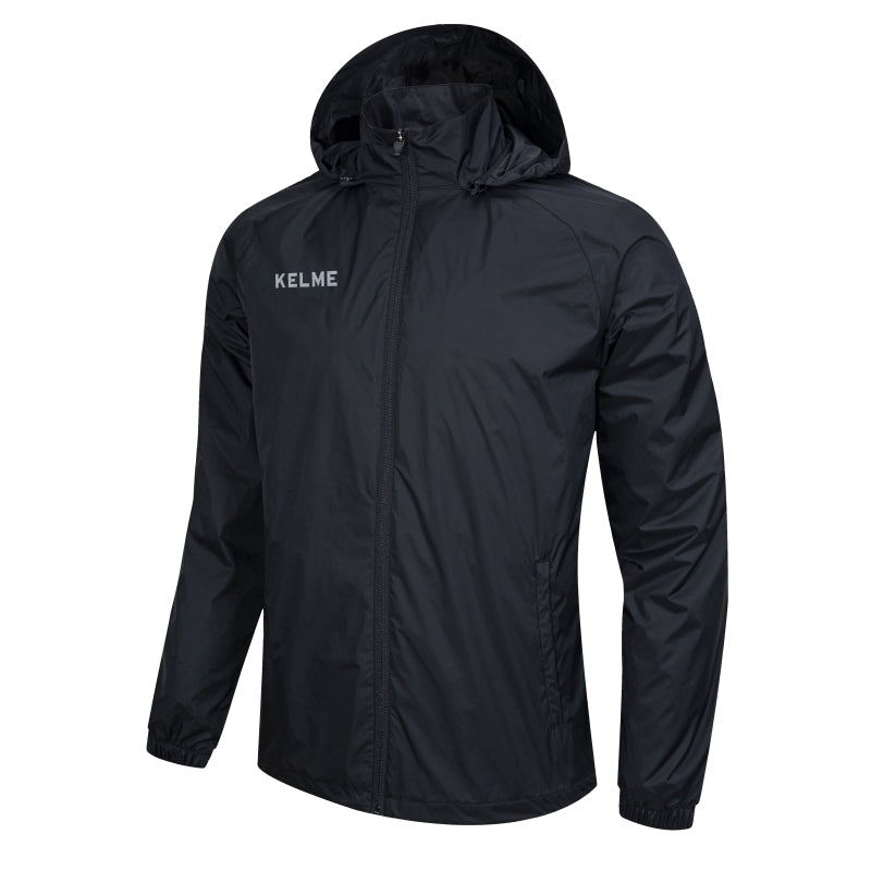 Kelme Windproof Rain Jacket - Black