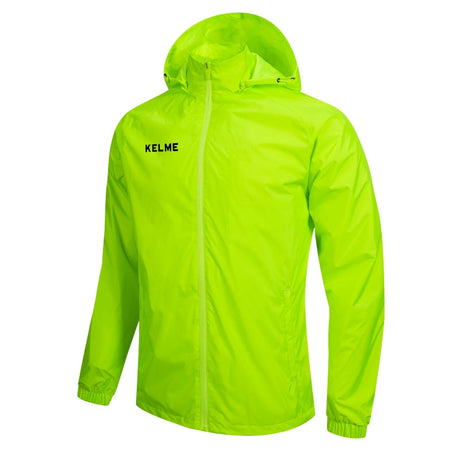 Kelme Windproof Rain Jacket - Neon Green