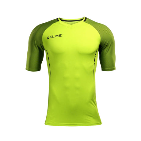 Kelme Montes S/S T-Shirt - Lime / Black