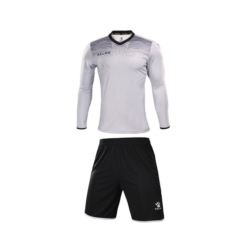 Kelme Zamora L/S Goalkeeper Set - Light Grey / Black