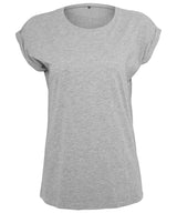 Build Your Brand Women's extended shoulder tee