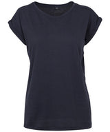 Build Your Brand Women's extended shoulder tee
