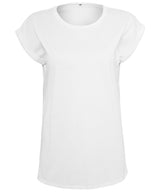 Build Your Brand Women's extended shoulder tee