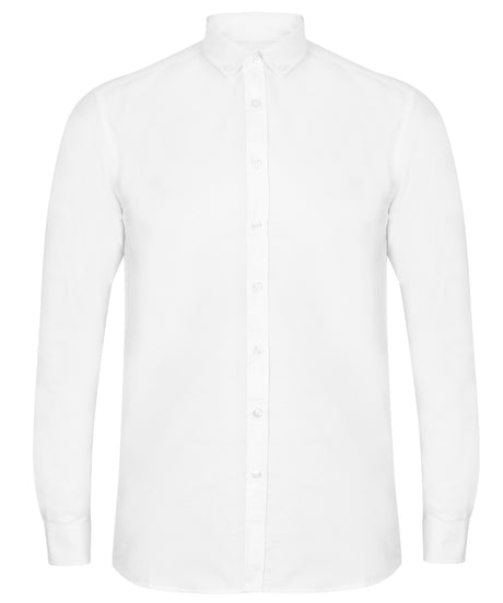 Henbury Modern long sleeve Oxford shirt