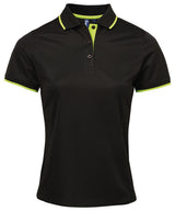Premier Women's contrast Coolchecker® polo