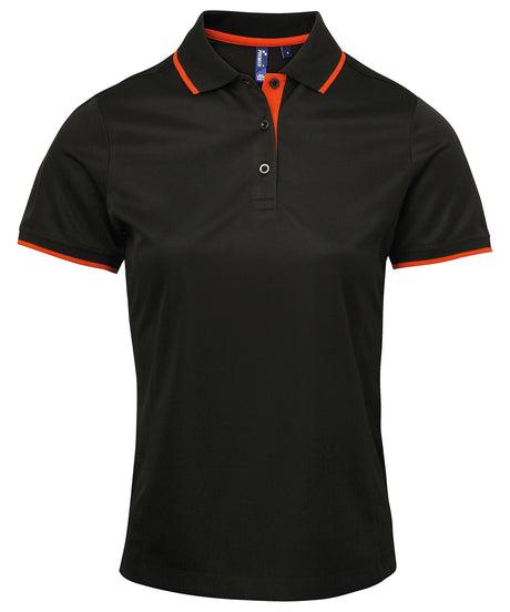Premier Women's contrast Coolchecker® polo