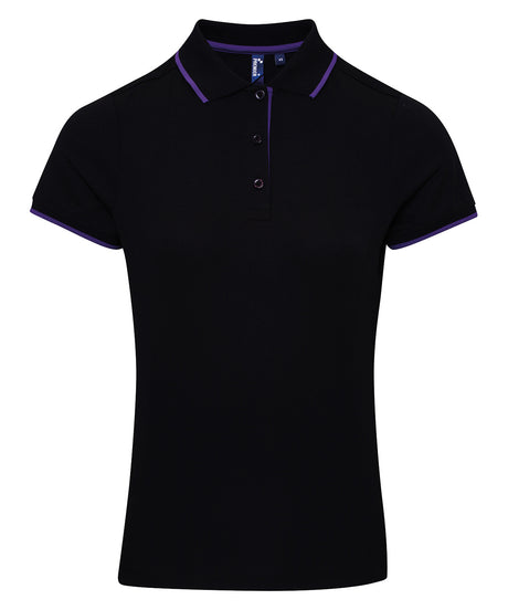 Premier Women's contrast Coolchecker® polo