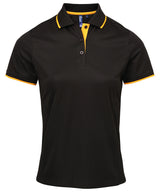 Premier Women's contrast Coolchecker® polo