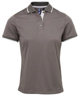 Premier Women's contrast Coolchecker® polo