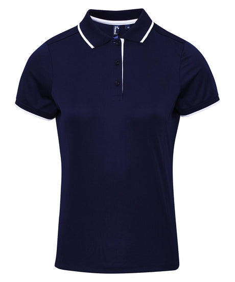 Premier Women's contrast Coolchecker® polo