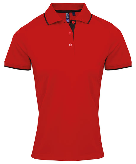 Premier Women's contrast Coolchecker® polo