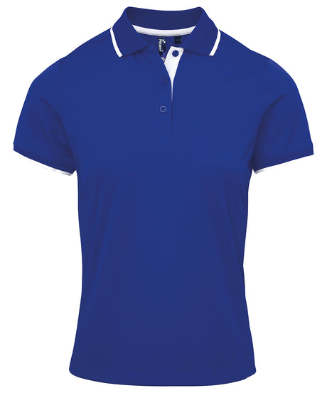 Premier Women's contrast Coolchecker® polo