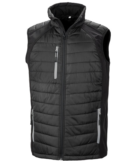 Result Recycled Compass padded softshell gilet