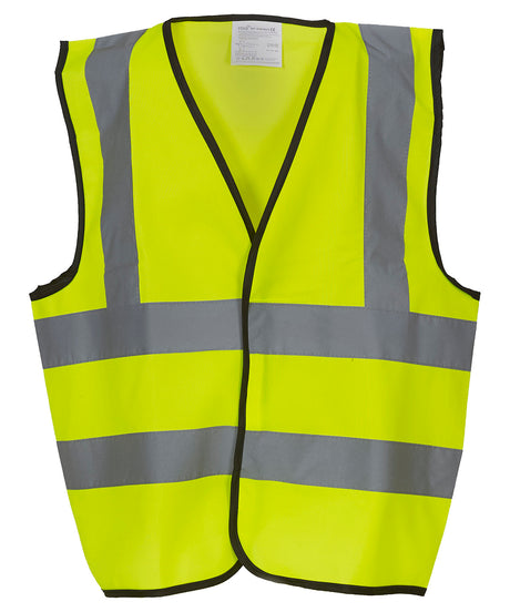 Yoko Kids hi-vis 2 b&b waistcoat (HVW100CH)