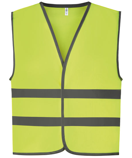 Yoko Hi-vis reflective border kids waistcoat (HVW102CH)
