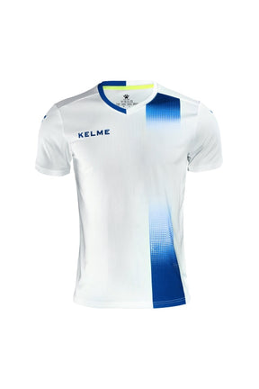 Kelme Alicante S/S Football Shirt - White / Royal Blue