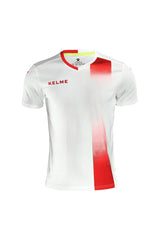 Kelme Alicante S/S Football Shirt - White / Red