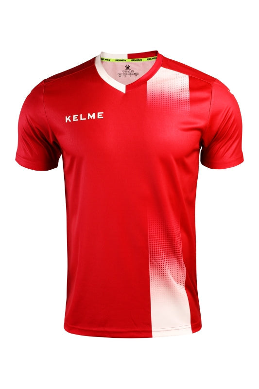 Kelme Alicante S/S Football Shirt - Red / White