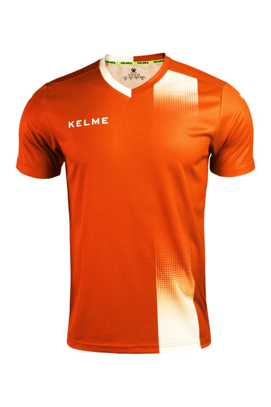 Kelme Alicante S/S Football Shirt - Orange / White