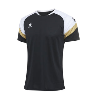 Kelme Triton S/S Football Jersey - Black / White