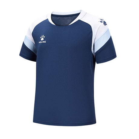 Kelme Triton S/S Football Jersey - Navy / White