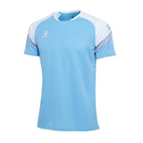 Kelme Triton S/S Football Jersey - Skye Blue/White