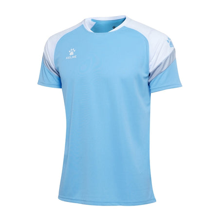 Kelme Triton S/S Football Jersey - Skye Blue/White