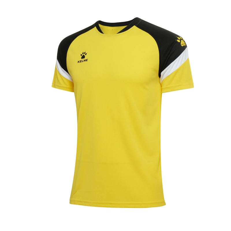 Kelme Triton S/S Football Jersey - Yellow / Black