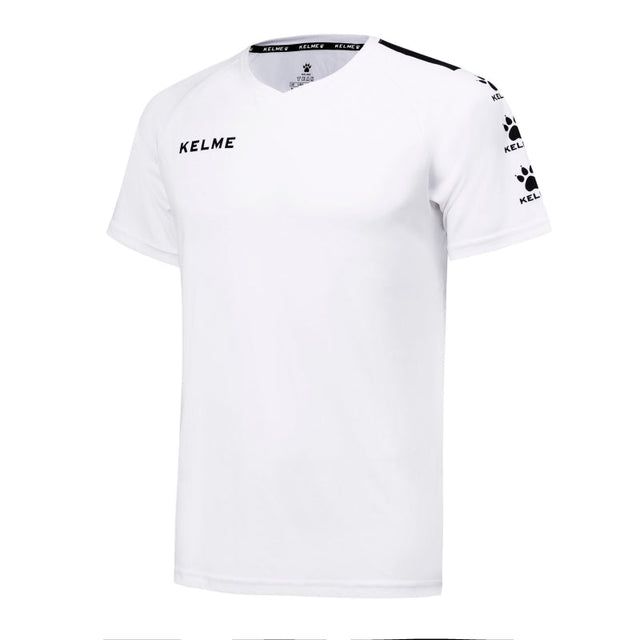 Kelme Lince S/S Football Jersey - White / Black