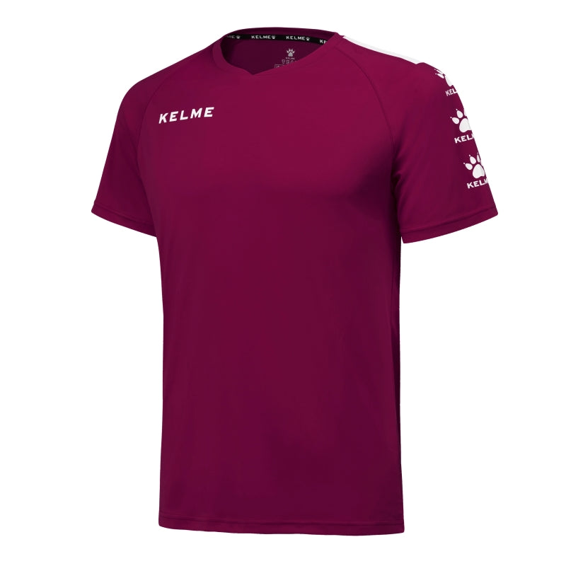 Kelme Lince S/S Football Jersey - Maroon / White