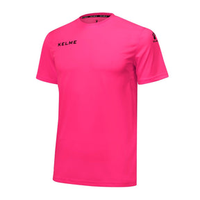 Kelme Campus S/S Football Jersey - Fuchsia / Black