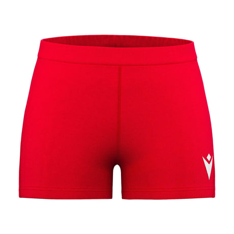 JNR Macron Flower WMN Cycling Shorts - Red - KitRoom