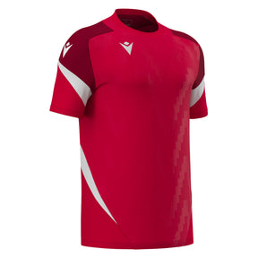 JNR Macron Totem Shirt SS - Red/White - KitRoom
