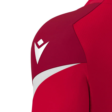 JNR Macron Totem Shirt SS - Red/White - KitRoom