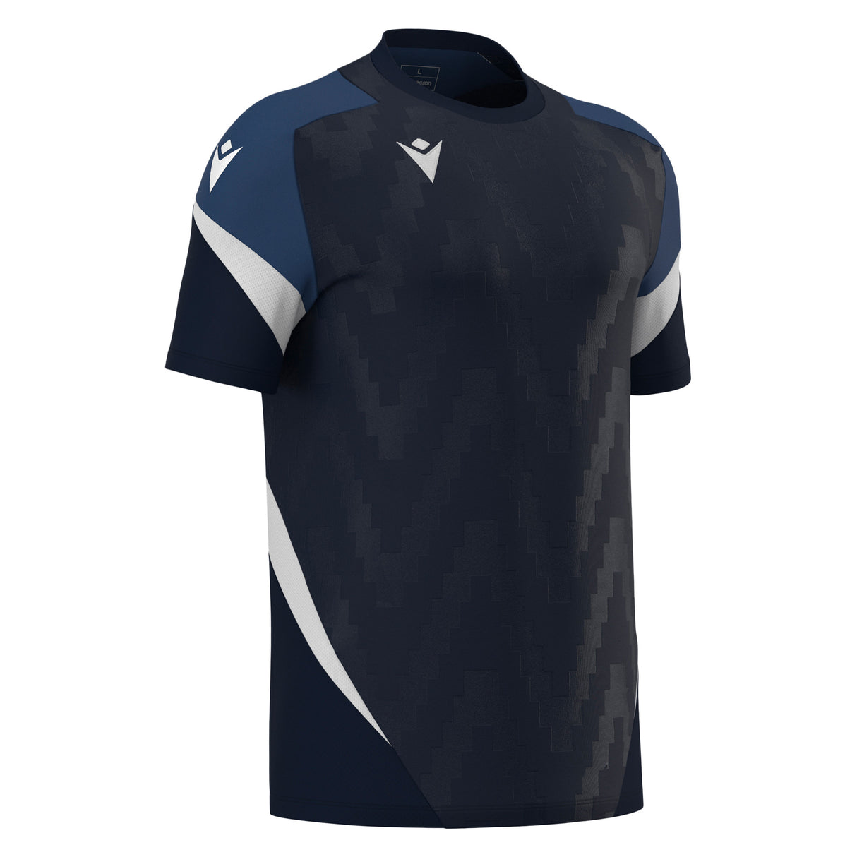 JNR Macron Totem Shirt SS - Navy/White - KitRoom