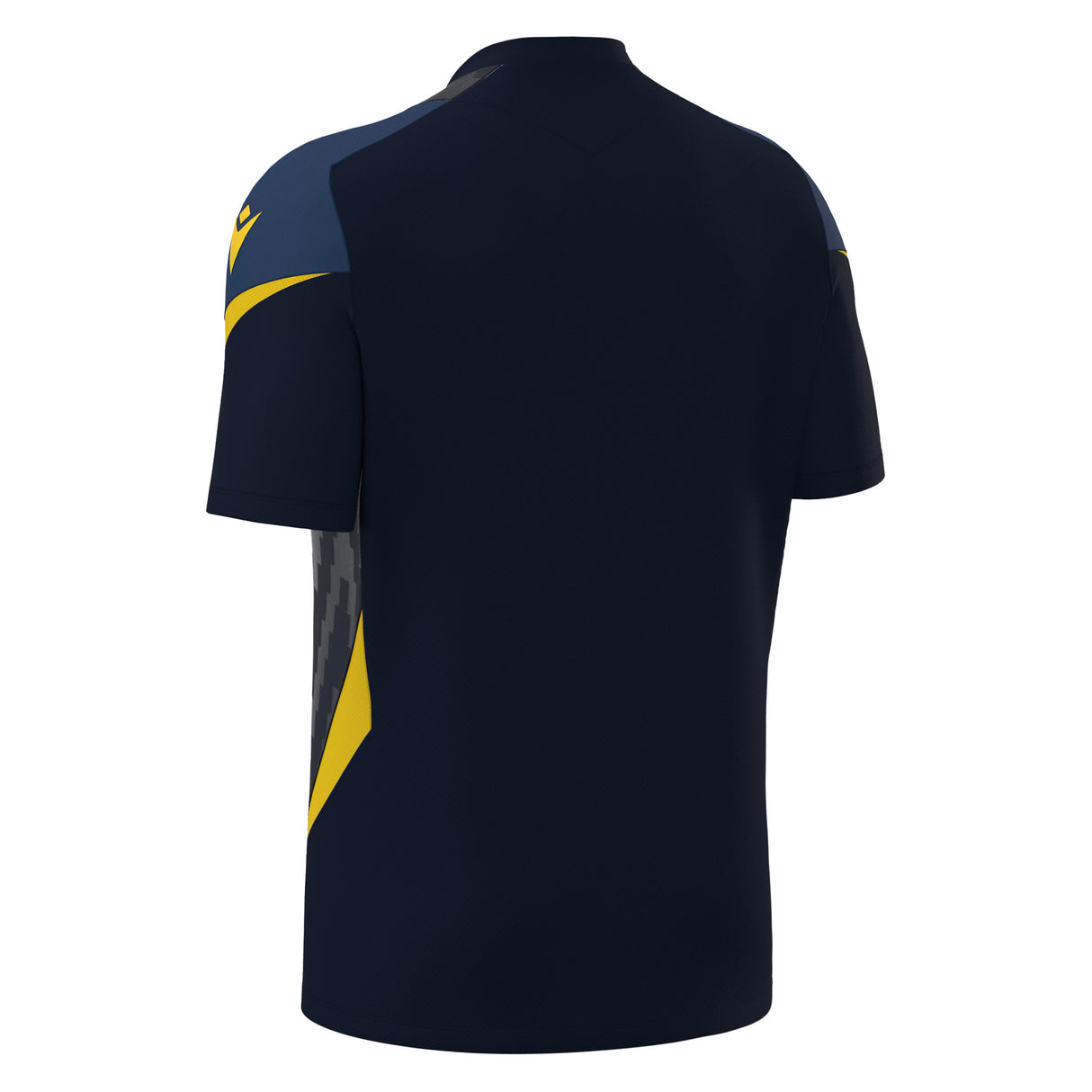 JNR Macron Totem Shirt SS - Navy/Yellow - KitRoom