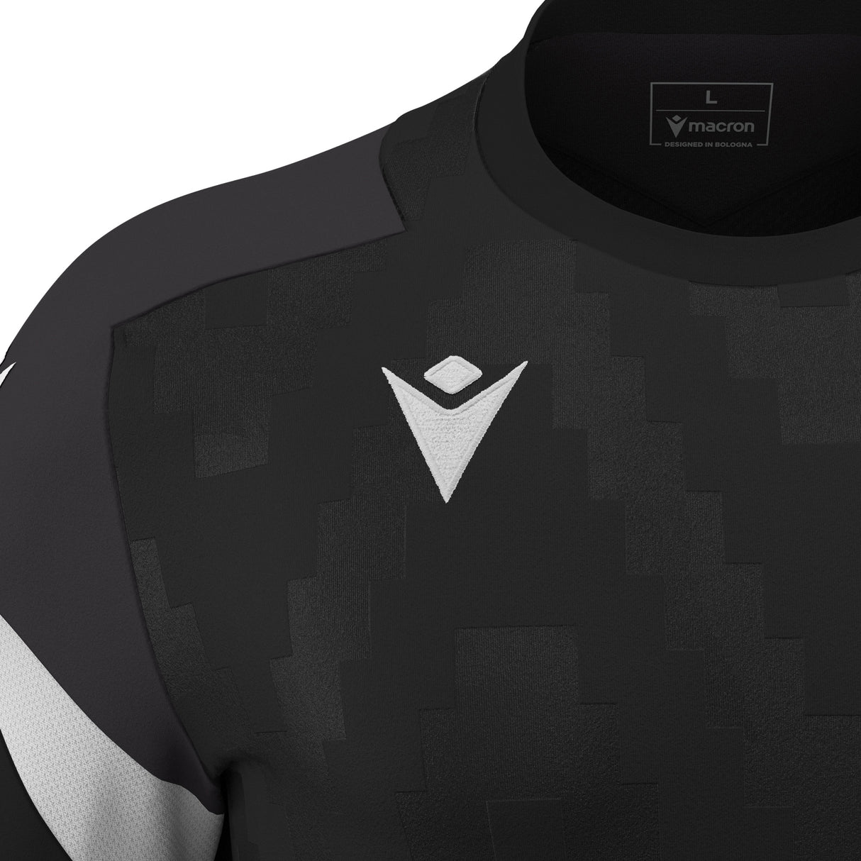 JNR Macron Totem Shirt SS - Black/White - KitRoom