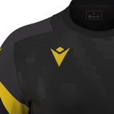 JNR Macron Totem Shirt SS - Black/Yellow - KitRoom