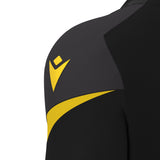 JNR Macron Totem Shirt SS - Black/Yellow - KitRoom